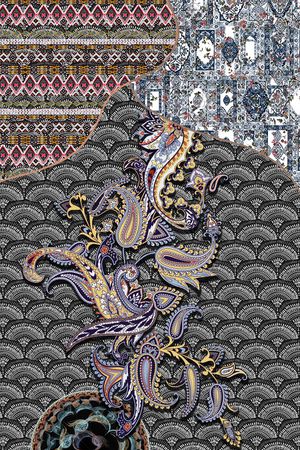 几何印花华亿平台图片