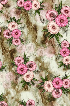 绿植树叶印花华亿平台图片