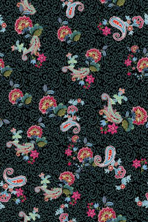 佩斯利印花华亿平台图片