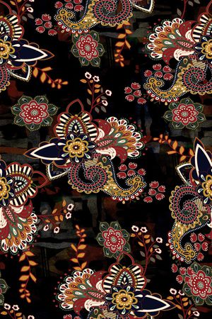 佩斯利印花华亿平台图片