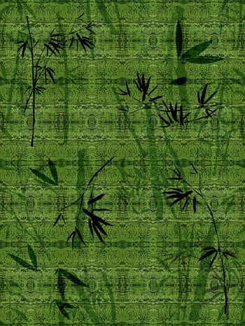 竹子印花华亿平台图片