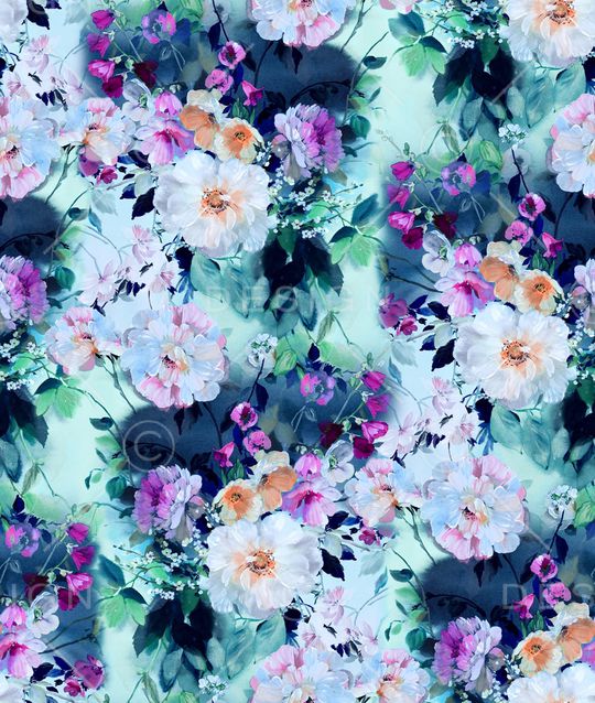 真丝印花华亿平台图片