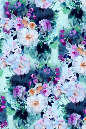 真丝印花华亿平台图片