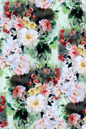 真丝印花华亿平台图片