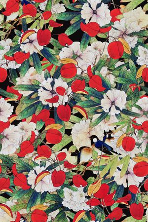 绿植树叶印花华亿平台图片