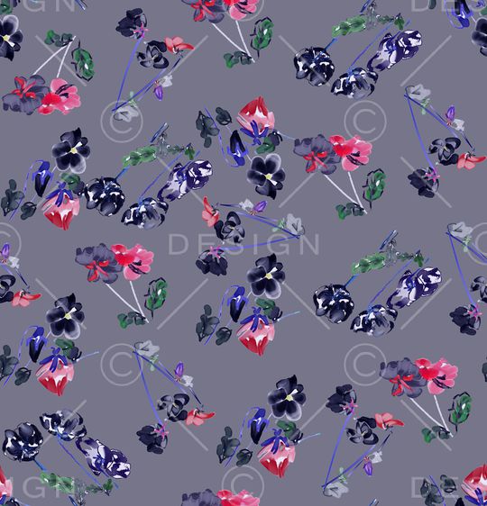 连衣裙印花华亿平台图片