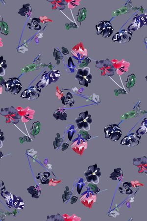 连衣裙印花华亿平台图片