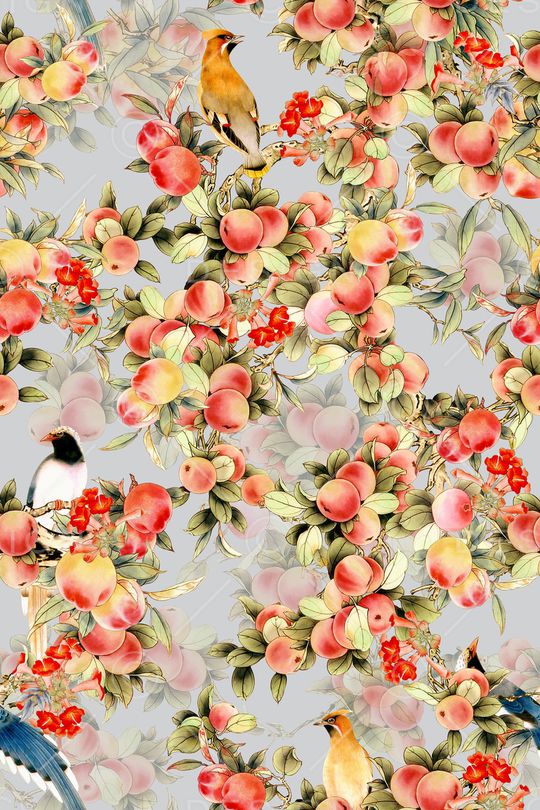 绿植树叶印花华亿平台图片