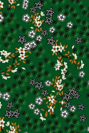 连衣裙印花华亿平台图片