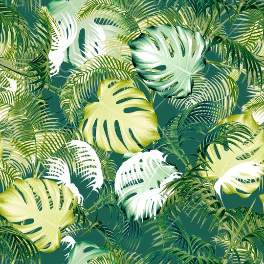 棕榈树印花华亿平台图片