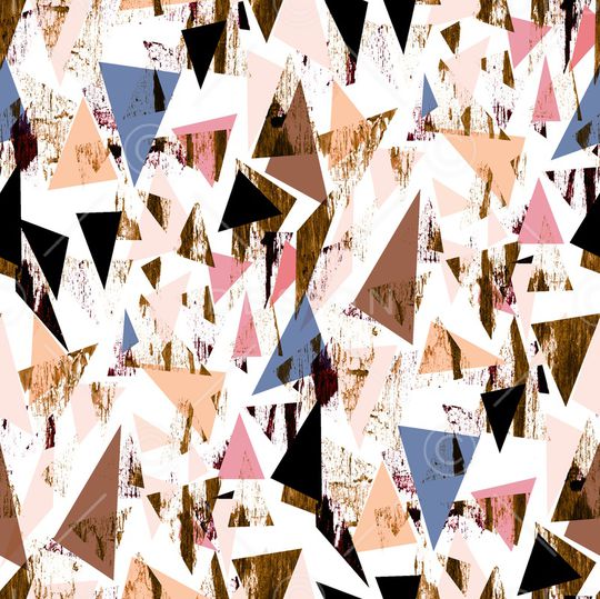 几何花卉印花华亿平台图片