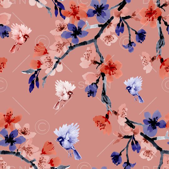 梅花印花华亿平台图片