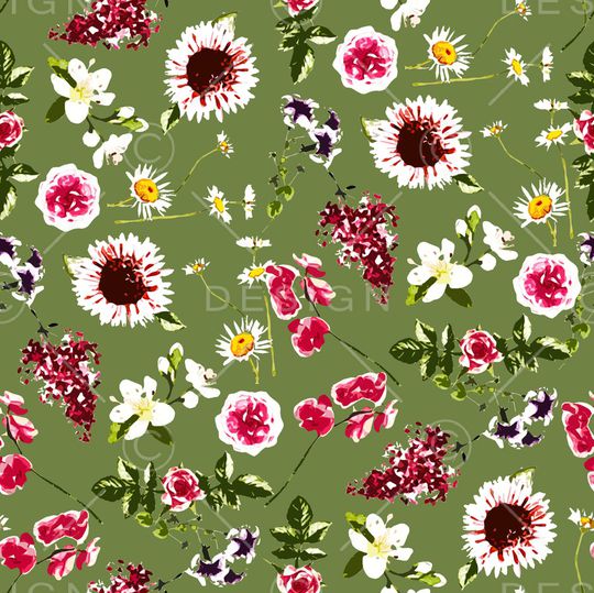 小清新印花华亿平台图片