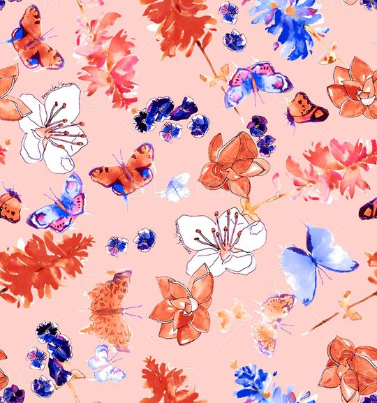 小清新印花华亿平台图片