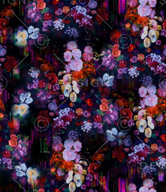 真丝印花华亿平台图片