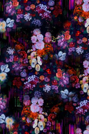 真丝印花华亿平台图片