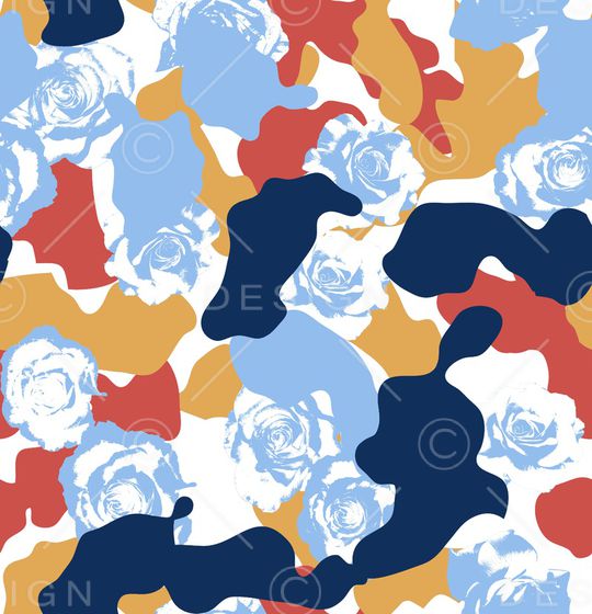 玫瑰花印花华亿平台图片