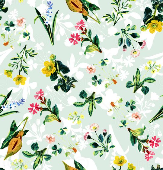 小清新印花华亿平台图片