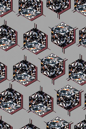 几何印花华亿平台图片