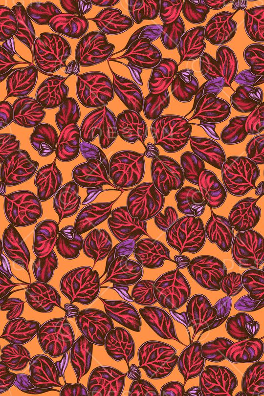 绿植树叶印花华亿平台图片