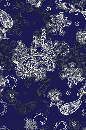 佩斯利印花华亿平台图片