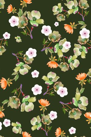 绿植树叶印花华亿平台图片