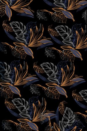 丝巾定位花印花华亿平台图片