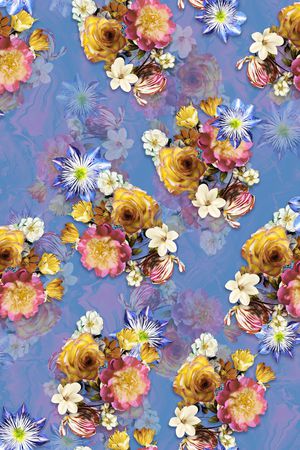 花卉印花华亿平台图片