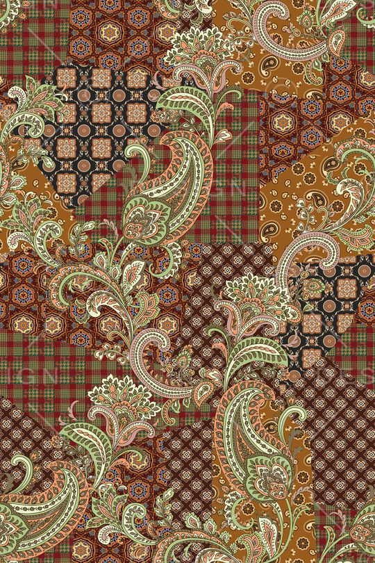 佩斯利印花华亿平台图片