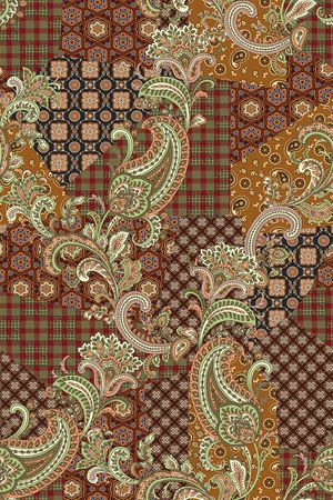 佩斯利印花华亿平台图片