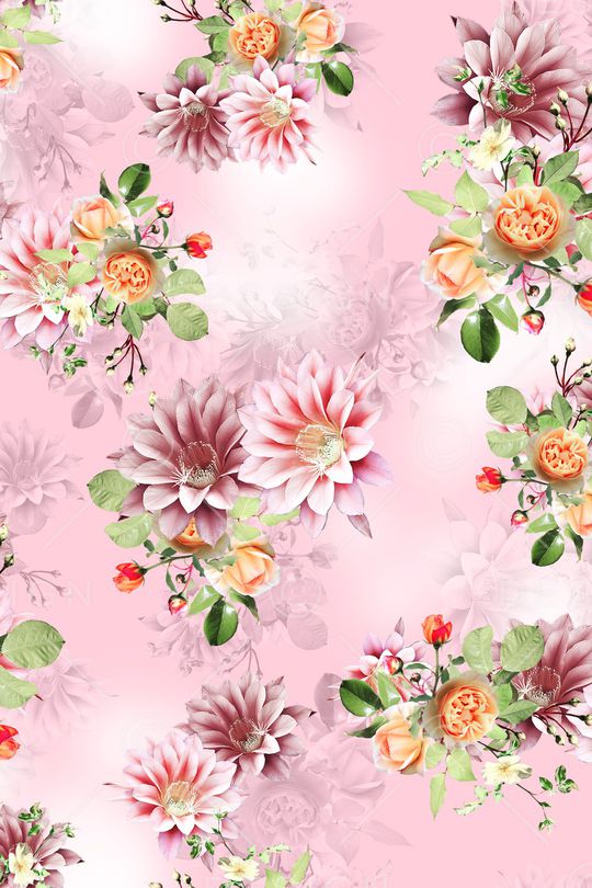 花卉印花华亿平台图片