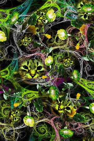 抽象印花华亿平台图片