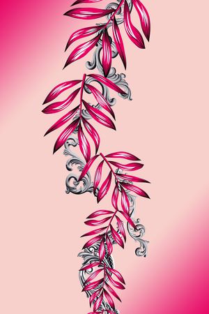 绿植树叶印花华亿平台图片