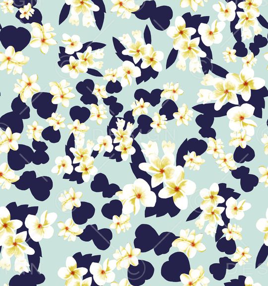 栀子花印花华亿平台图片