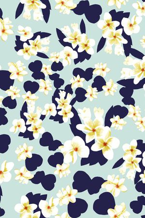 栀子花印花华亿平台图片