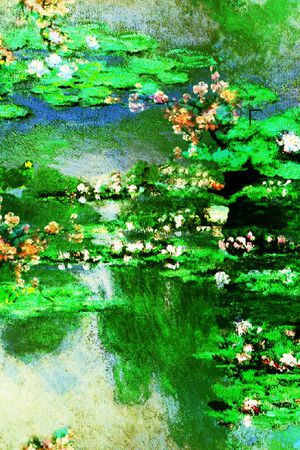 绿色印花华亿平台图片