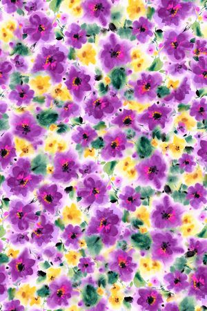 抽象花卉印花华亿平台图片