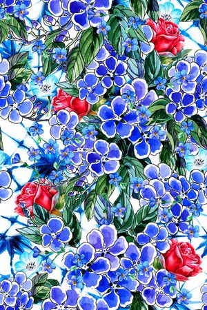 绿植树叶印花华亿平台图片