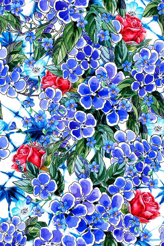 绿植树叶印花华亿平台图片