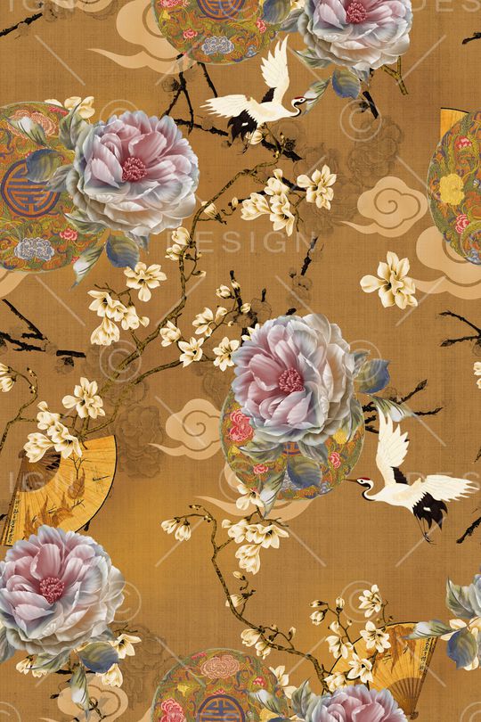 花卉印花华亿平台图片