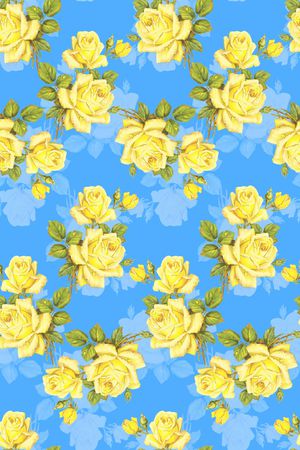 彩底花卉印花华亿平台图片