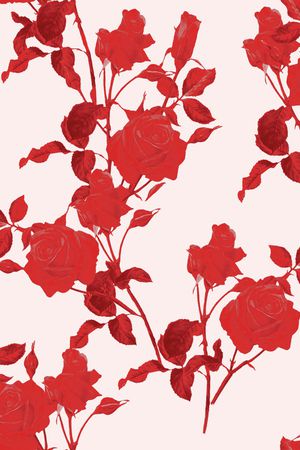 玫瑰花印花华亿平台图片