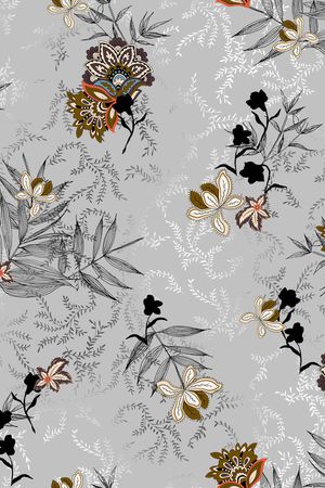 连衣裙印花华亿平台图片