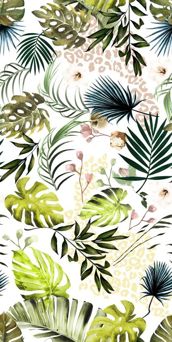 绿植树叶印花华亿平台图片