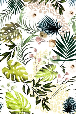 绿植树叶印花华亿平台图片