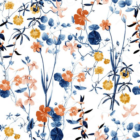 蔷薇花印花华亿平台图片