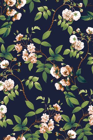 蔷薇花印花华亿平台图片