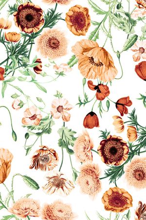 蔷薇花印花华亿平台图片