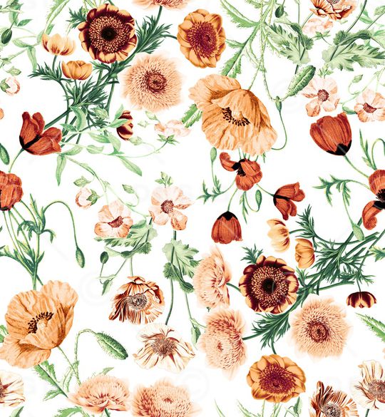 蔷薇花印花华亿平台图片