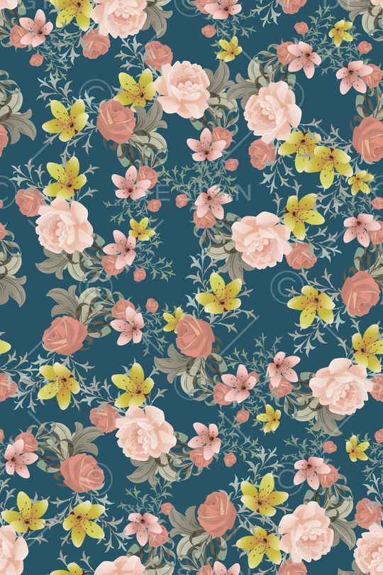 复古印花华亿平台图片